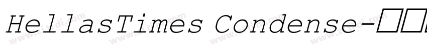 HellasTimes Condense字体转换